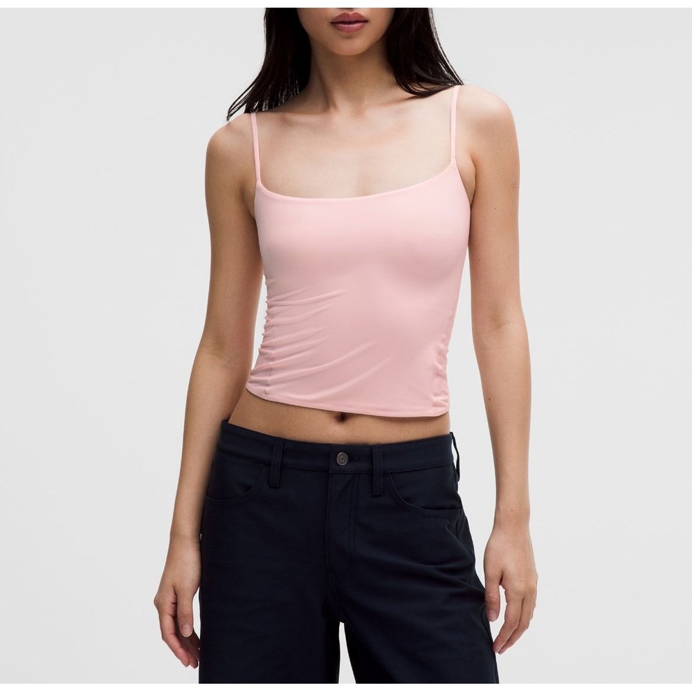 LULULEMON Ultra-Soft Nulu Spaghetti-Strap Adjustable Cami in Pink Pearl
